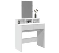 vidaXL Toeletta con Specchio Bianco 80x41x144,5 cm