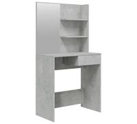 vidaXL Toeletta con Specchio Grigio Cemento 74,5x40x141 cm