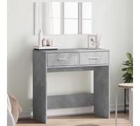 vidaXL Toeletta con Specchio Grigio Cemento 80x39x80 cm