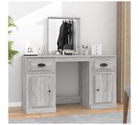 VIDAXL - Toeletta Con Specchio Grigio Sonoma 130x50x132,5 Cm