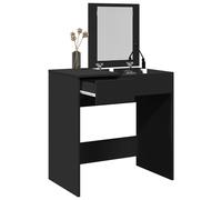 vidaXL Toeletta con Specchio Nero 73x46,5x120 cm