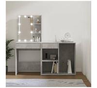 VIDAXL - Toeletta Led Con Armadietto In Legno Multistrato Grigio Cemento