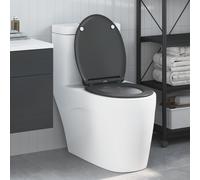 vidaXL Toilette a rilascio rapido con chiusura morbida in Duroplast Antracite