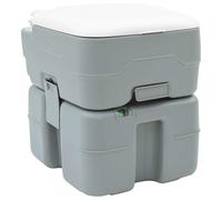 vidaXL Toilette da Campeggio Grigio 41,5 x 36,5 x 42 cm