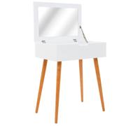 vidaXL Toletta con Specchio in MDF 60x40x75 cm