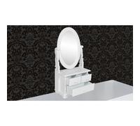 vidaXL Toletta con Specchio Oscillante Ovale in MDF Tavolo da Trucco Consolle