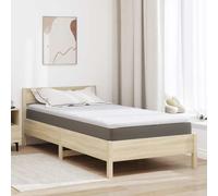 vidaXL Topper per materasso Bianco 120 x 200 cm Tessuto a maglia