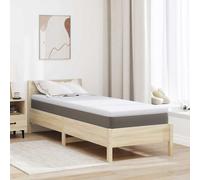 vidaXL Topper per materasso Bianco 70 x 200 cm Tessuto Jacquard