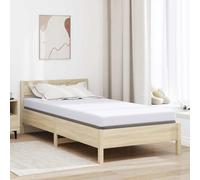 vidaXL Topper per materasso Bianco 70 x 200 x 3.5 cm Tessuto Jacquard