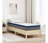 vidaXL Topper per materasso Bianco 80 x 200 cm Tessuto Jacquard