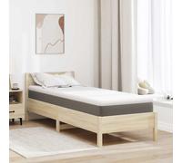 vidaXL Topper per materasso Bianco 80 x 200 x 6 cm Tessuto Jacquard