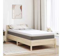 vidaXL Topper per materasso Bianco 90 x 190 cm Tessuto Jacquard