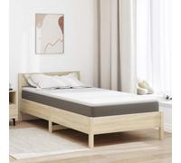 vidaXL Topper per materasso Bianco 90 x 200 cm Tessuto Jacquard