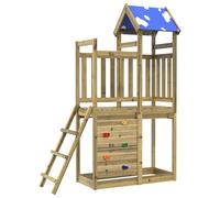 vidaXL Torre da Gioco Marrone Legno Impregnato Solido