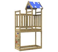 vidaXL Torre da Gioco Marrone Legno Impregnato Solido