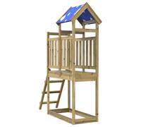 vidaXL Torre da Gioco Marrone Legno Impregnato Solido