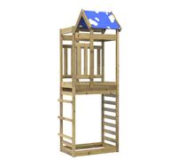 vidaXL Torre da Gioco Marrone Legno Impregnato Solido