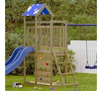 vidaXL Torre da Gioco Marrone Legno Massello Impregnato