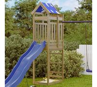vidaXL Torre da Gioco Marrone Legno Massello Impregnato