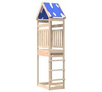 vidaXL Torre di gioco marrone 52,5 x 85 x 265 cm legno di pino massiccio,