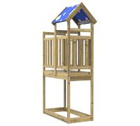 vidaXL Torre di Gioco Marrone Legno Solido Impregnato,