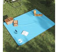 vidaXL Tovaglia da Picnic con Picchetti Blu 205x155 cm