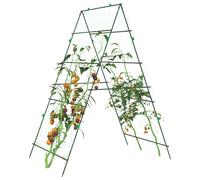 vidaXL Tralicci Giardino per Piante Rampicanti 2pz Telaio ad A Acciaio