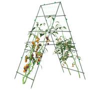 vidaXL Tralicci Giardino per Piante Rampicanti 4pz Telaio ad A Acciaio