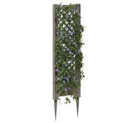 vidaXL Traliccio con picchetto, grigio, 43 x 6 x 165 cm, in polipropilene,