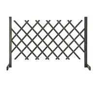 vidaXL Traliccio da Giardino Grigio 120x90 cm in Massello di Abete