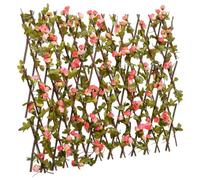 vidaXL Traliccio Edera Artificiale Espandibile Rosa Scuro 180x60 cm