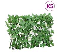 vidaXL Traliccio Edera Artificiale Espandibile Verde 5pz 180x30 cm