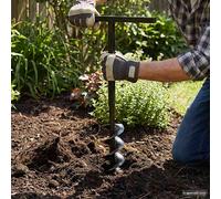 vidaXL Trapano da terra con manico 150 mm con Tubo di prolunga Acciaio 13 m