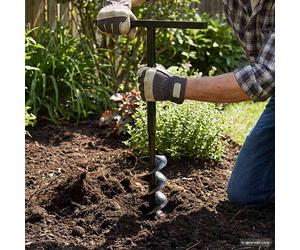 vidaXL Trapano da terra con manico 80 mm con Tubo di prolunga Acciaio 13 m