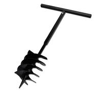 Trapano da Terra Maniglia Auger 200 mm Tre Spirali Acciaio Nero