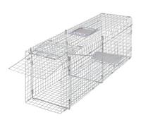 vidaXL - Trappola Con Gabbia Per Animali Vivi Galvanizzata 100 Cm