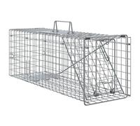vidaXL Trappola per animali Antracite 61 x 20 x 21.5 cm Acciaio