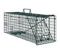 vidaXL Trappola per animali Verde 61 x 20 x 21.5 cm Acciaio