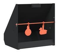 vidaXL Trappola per pallini Nero 31 x 23 x 31.5 cm Acciaio