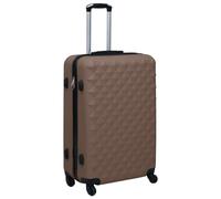 vidaXL Trolley a Custodia Rigida Marrone in ABS