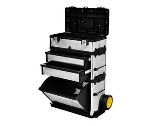 vidaXL Trolley Porta Attrezzi con 3 Componenti