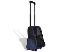 vidaXL - Trolley Trasportino per Animali Pieghevole Multifunzione Blu