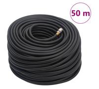 vidaXL Tubo Aria Ibrido Nero 0,6" 50 m in Gomma e PVC