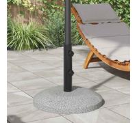 vidaXL Tubo base per parasole 0.6 kg Nero Ferro for 40-50 mm Pole, Base per Ombrellone Moderna, Resistente e Regolabile, Supporto Parasol per Patio e Giardino