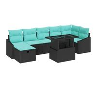 vidaXL Tuin Sofa Set 8 st poly rattan
