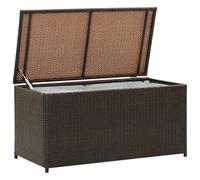 vidaXL Tuinbox 100x50x50 cm poly rattan bruin