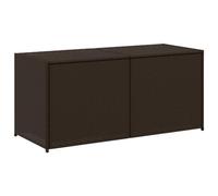 vidaXL Contenitore da Giardino Marrone 283L in Polyrattan