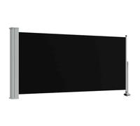 vidaXL Tuinscherm uittrekbaar 120x300 cm zwart
