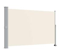 vidaXL Tuinscherm uittrekbaar 160x300 cm crèmekleurig