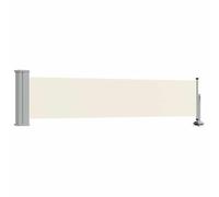 vidaXL Tuinscherm uittrekbaar 60x300 cm crèmekleurig